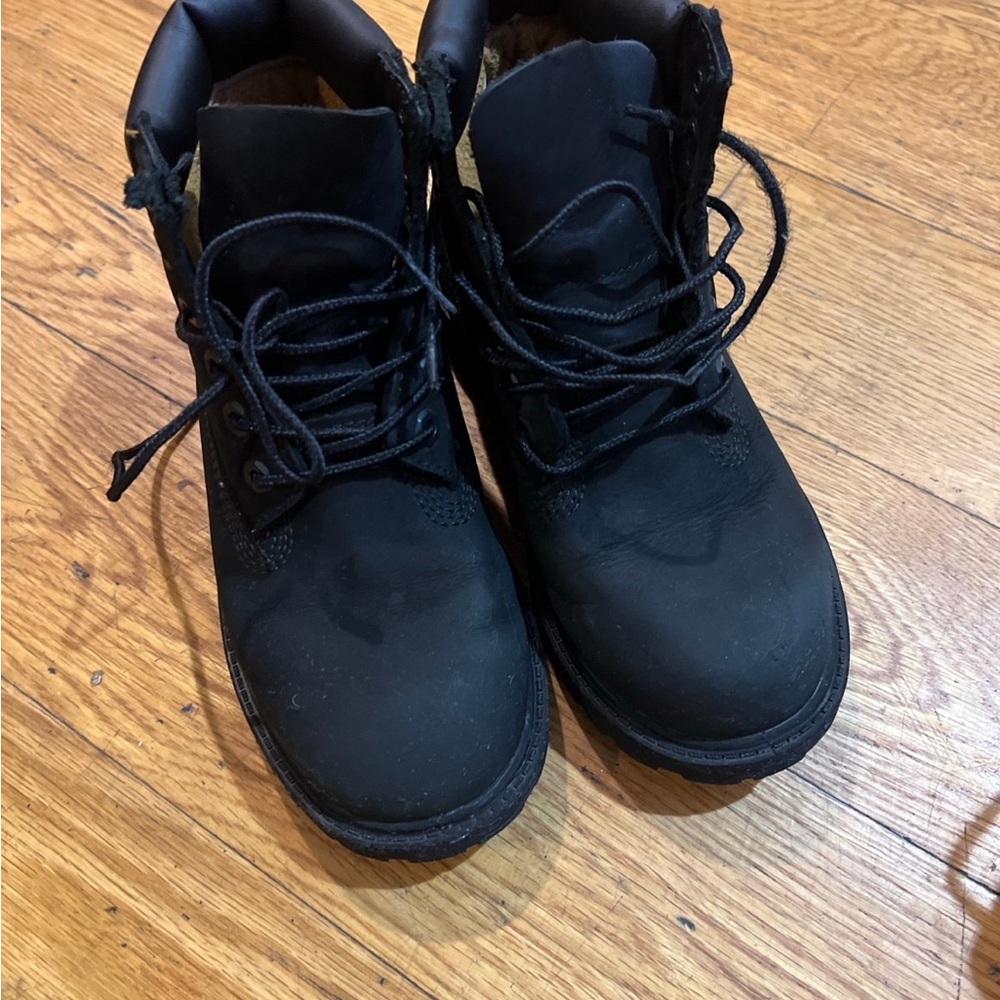 Timberland Kids Black Boots